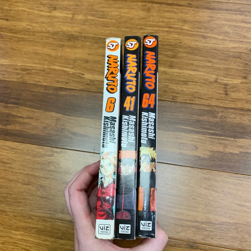 Naruto Manga Volumes 6, 41, 64 Shonen Jump Manga by Masashi‎ Kishimoto